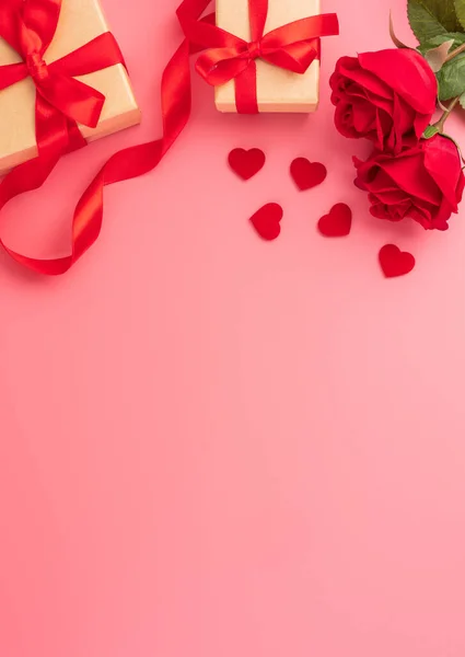 Heden Viering Concept Geven Valentijnsdag Verjaardag Moederdag Dag Verjaardag Verrassing — Stockfoto