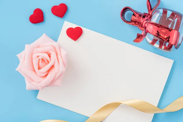 Belle Carte Invitation Souhaits Concept Fête Des Mères Saint Valentin — Photo
