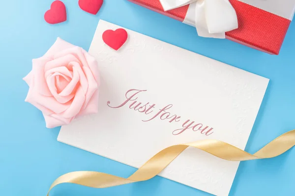 Gyönyörű Üdvözlő Meghívó Kártya Koncepció Anyák Napja Valentin Nap Évforduló — Stock Fotó
