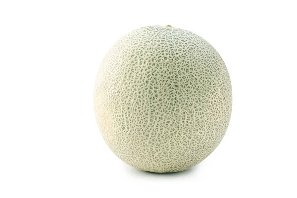 Närbild Urklipps Bana Klippa Vacker Klippa Cantaluponmelon Skalad Melon Isolerad — Stockfoto