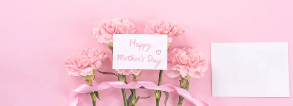 Top View Flay Lay Copy Space Close Mock Mothers Day — Stock Photo, Image