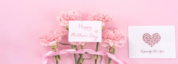 Top View Flay Lay Copy Space Close Mock Mothers Day — Stock Photo, Image