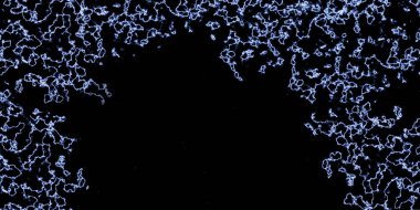 Siyah arkaplanda elektrik yıldırımı etkisi.