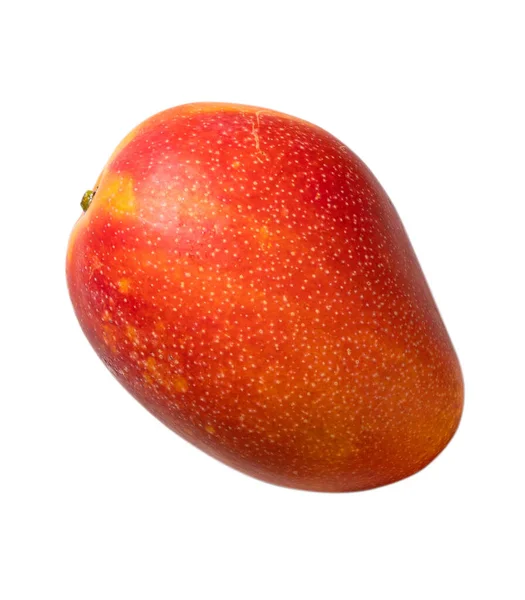 Close Beautiful Delicious Ripe Mango Isolated White Table Background Clipping — Stock Photo, Image