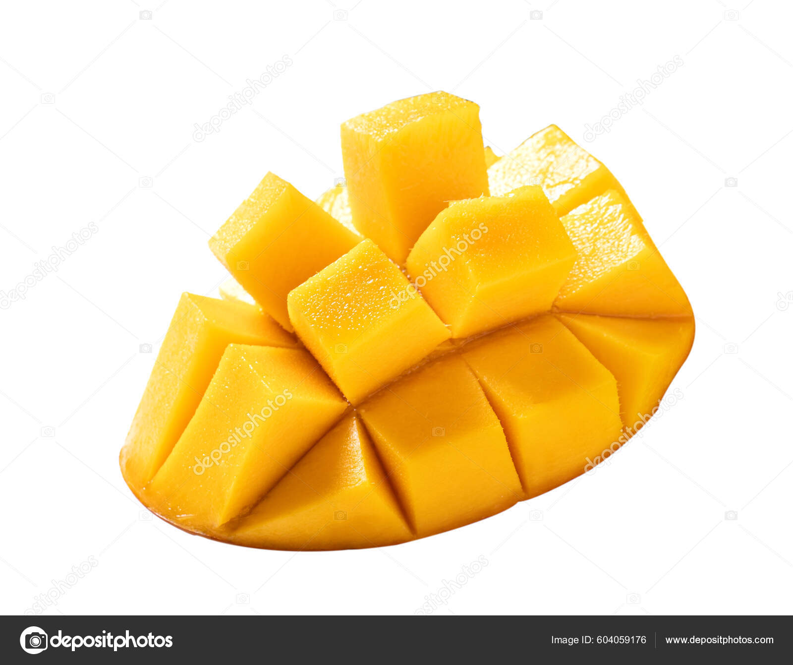 Close Beautiful Delicious Ripe Mango Isolated White Table Background ...