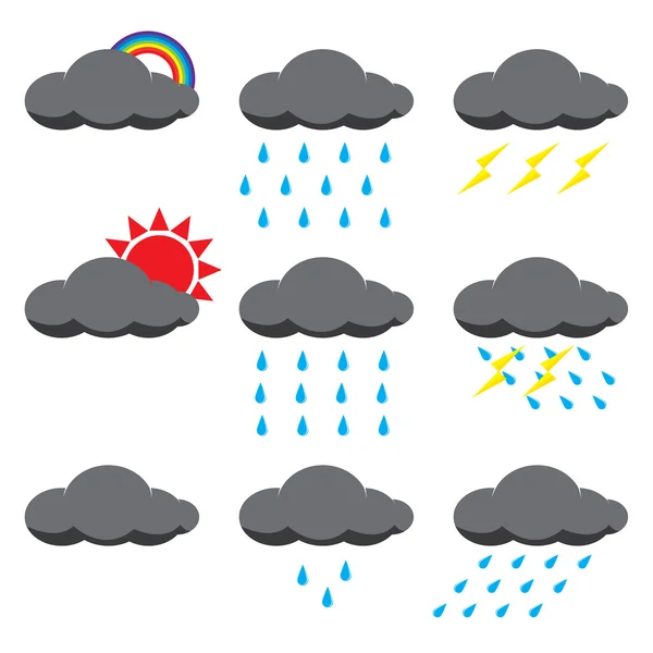 Lluvia y sol — Archivo Imágenes Vectoriales