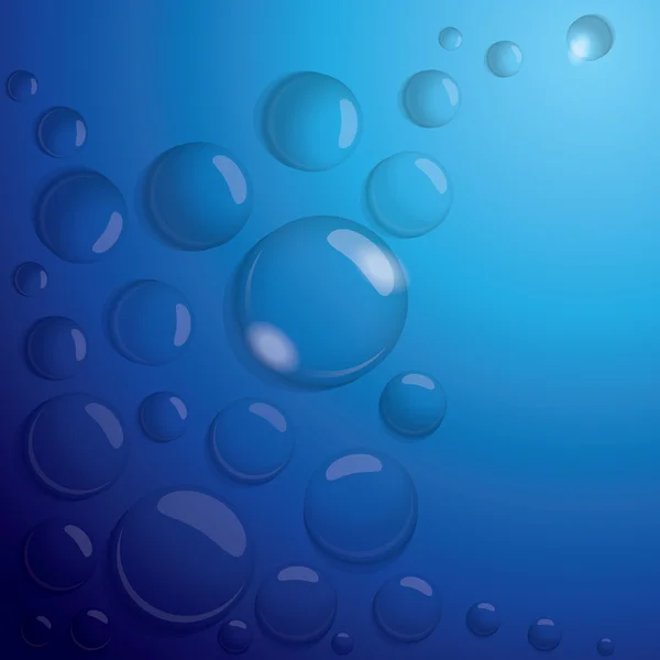 Water drops vector background — Stock Vector