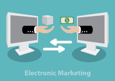 Electronic Marketing concept clipart