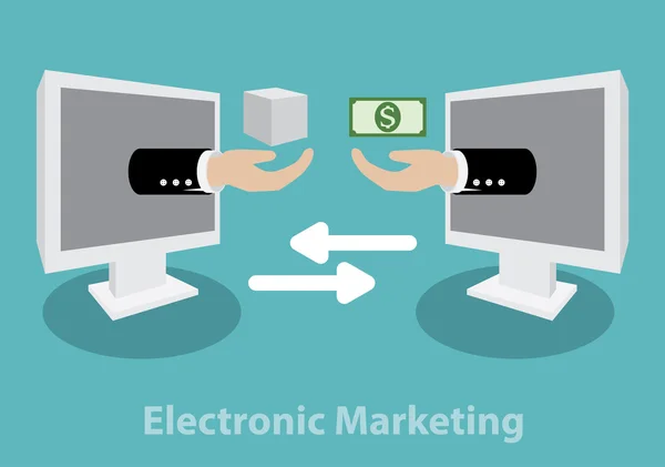 Concepto de Marketing Electrónico — Archivo Imágenes Vectoriales