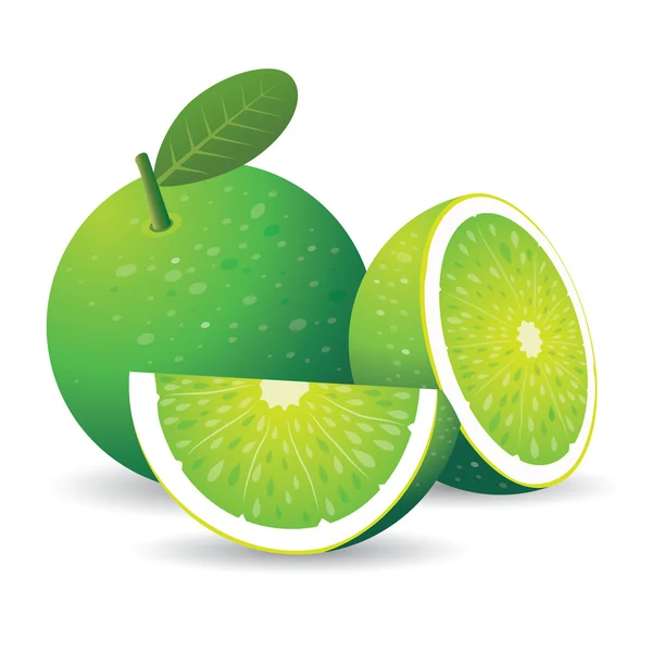 Green lemon — Stock Vector