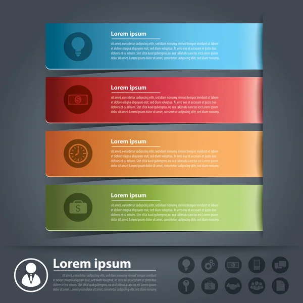 Banner iş infographics