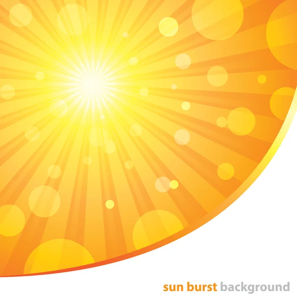 Sun burst background — Stock Vector