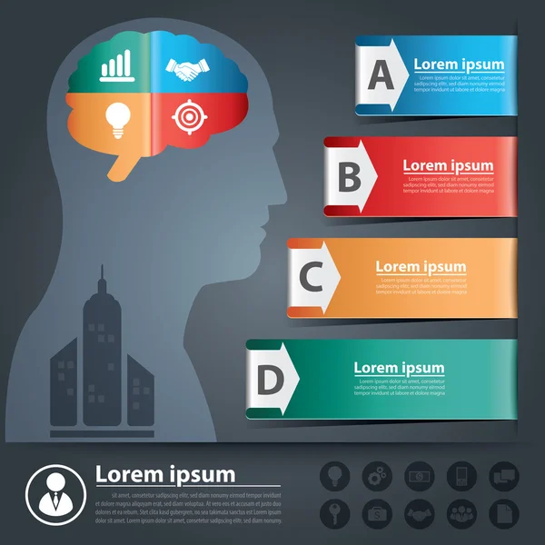 düşünce ok afiş Infographic