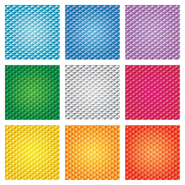 Triangle pattern set — Stock Vector