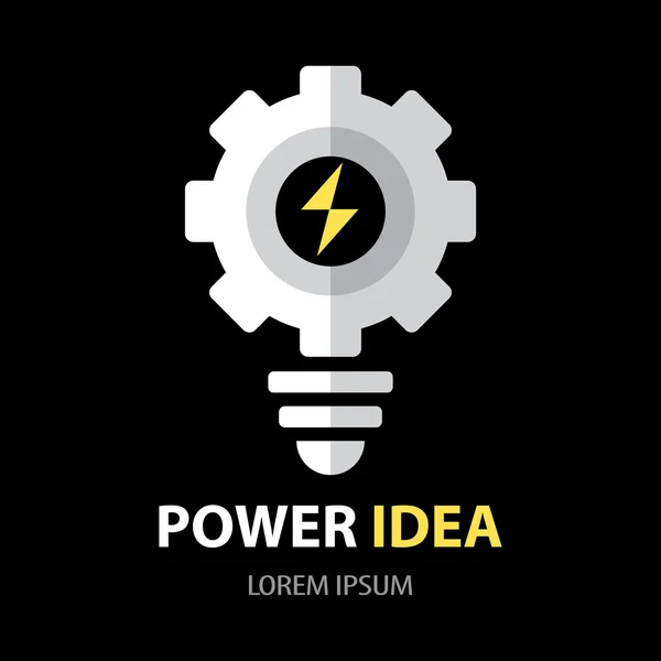 Power idea symbol — Stock Vector