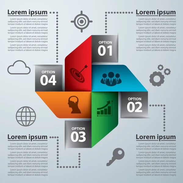 Modern afiş Infographic
