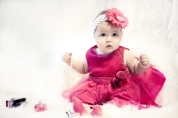Fasion bebê menina — Fotografia de Stock