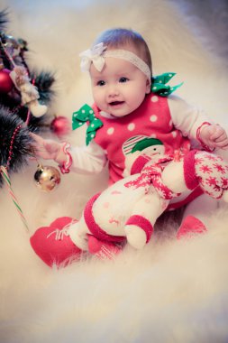 kardan adam ve şeker ile Noel babygirl