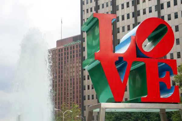 Philadelphia Love estátua — Fotografia de Stock