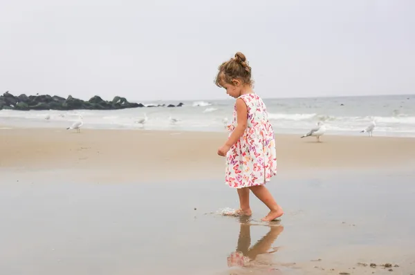 Little two year old girl at the beach Stock Photo by ©ehaurylik 32913815