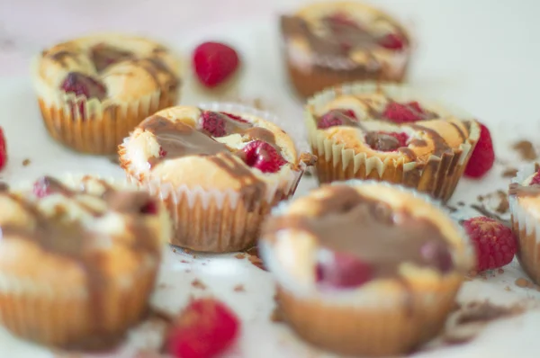 Hallon muffins — Stockfoto