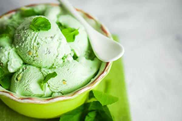 Gelato al pistacchio — Foto Stock