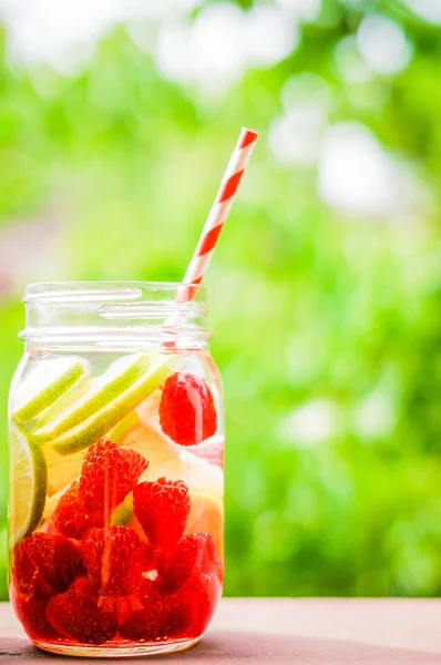 Detox vatten cocktail — Stockfoto