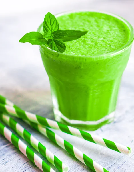 Zelený smoothie — Stock fotografie