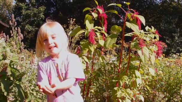 Mädchen spielend, lachend — Stockvideo