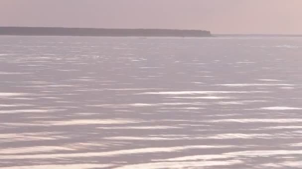 Pond, people swimming in the water, boats float — Stock Video