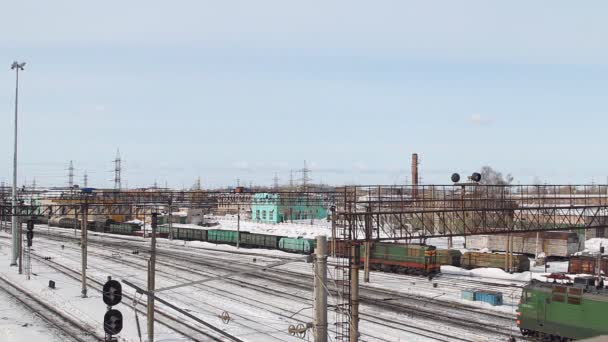 Tren Ferrocarril — Vídeos de Stock