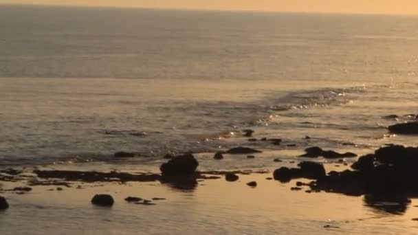 Coucher de soleil paysage marin — Video