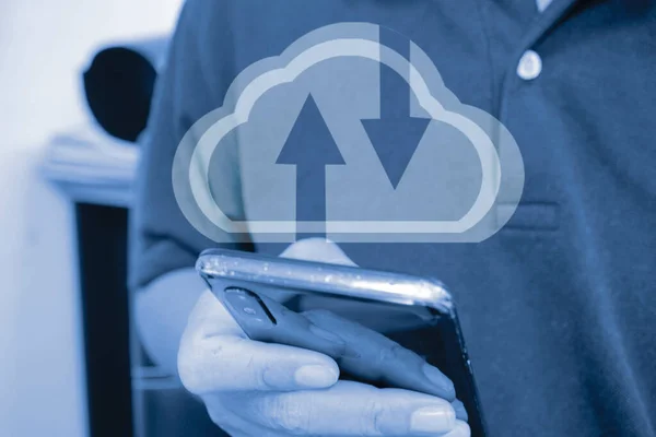 Load data via mobile, uploading files in cloud storage.