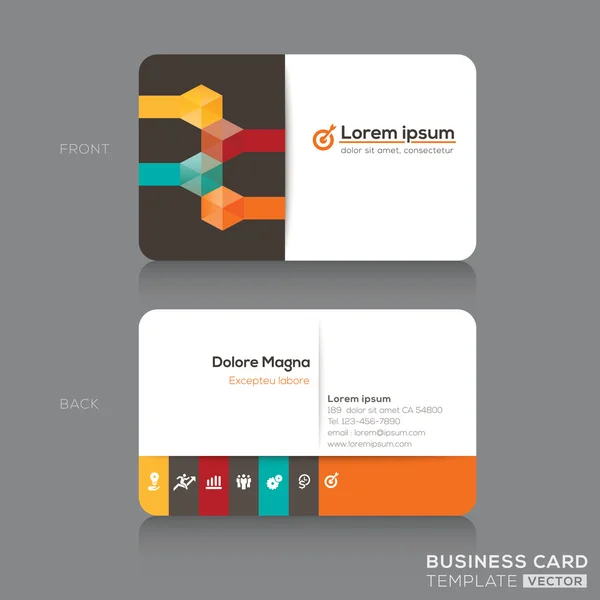 Business cards Design Template — Stock Vector