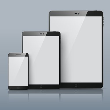 vektör akıllı telefon ve tablet