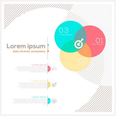 Daire soyut tasarım düzeni