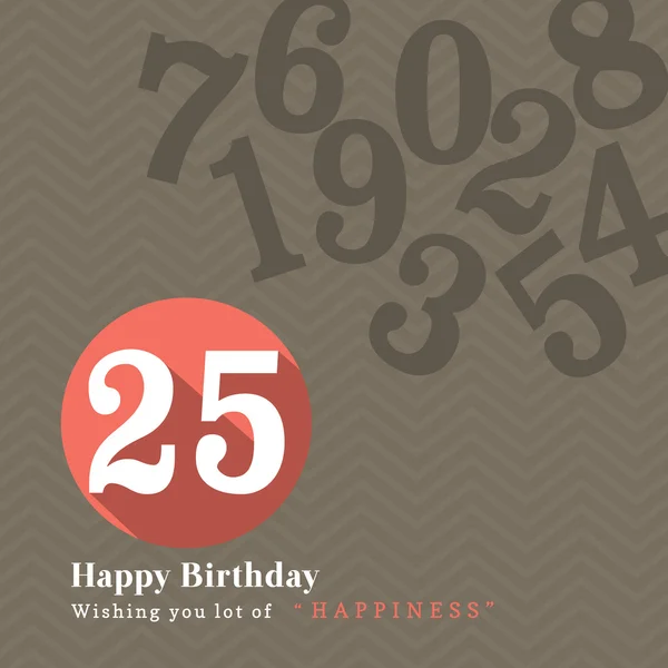 誕生日カードのデザイン — ストックベクタ
