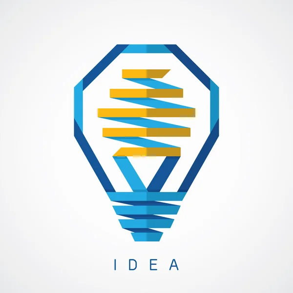 Icône de l'idée ampoule — Image vectorielle
