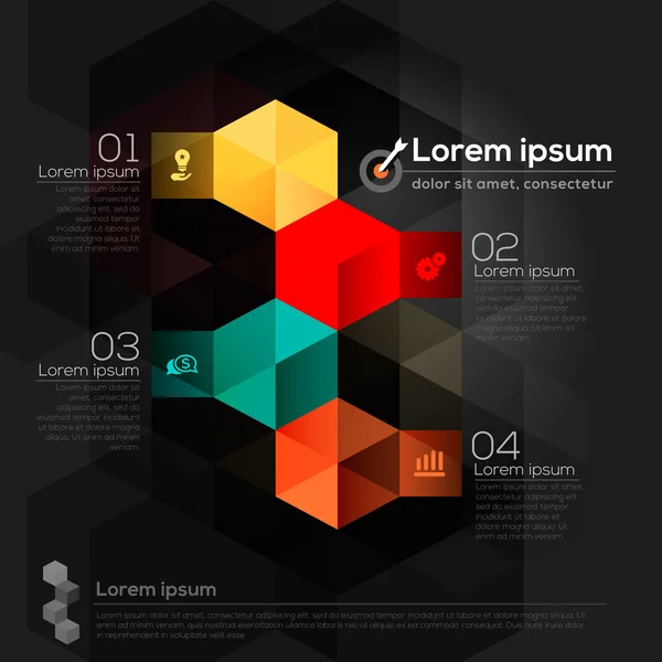 Geometrische abstracte design lay-out — Stockvector