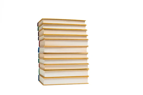 Knihy izolovaných na bílém — Stock fotografie