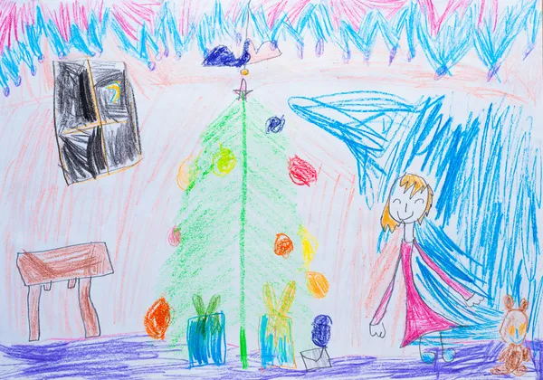 Children's drawing — Stock Photo, Image