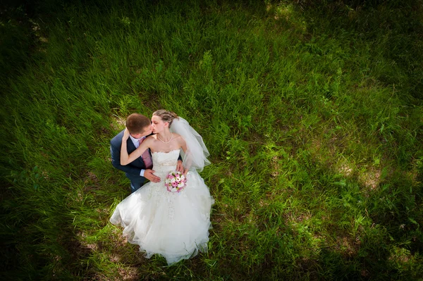 Esguicho e noiva — Fotografia de Stock