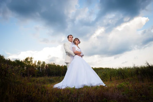 Esguicho e noiva — Fotografia de Stock