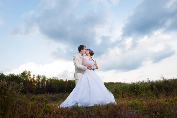 Esguicho e noiva — Fotografia de Stock