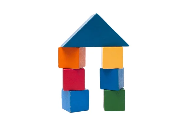 Old children's building blocks — Stock Photo, Image