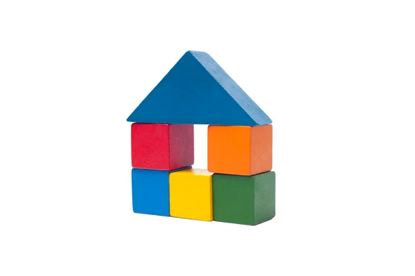 Old children's building blocks — Stock Photo, Image