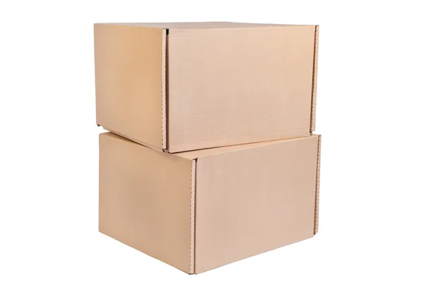 Stapel kartonnen dozen — Stockfoto