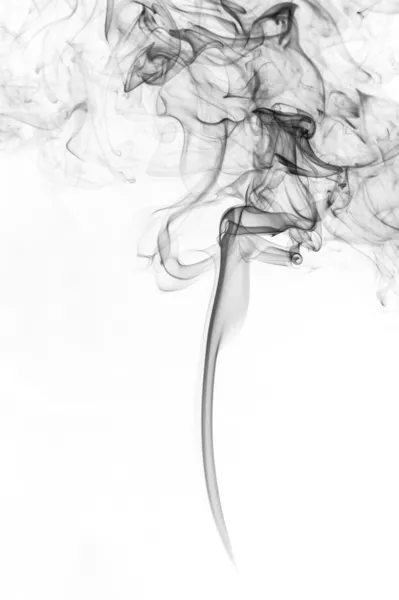 Černý kouř — Stock fotografie