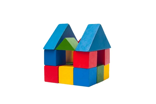 Blok bangunan anak-anak tua — Stok Foto