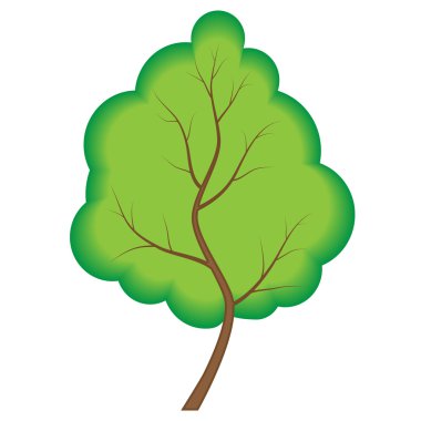 soyut yeşil ağaç 